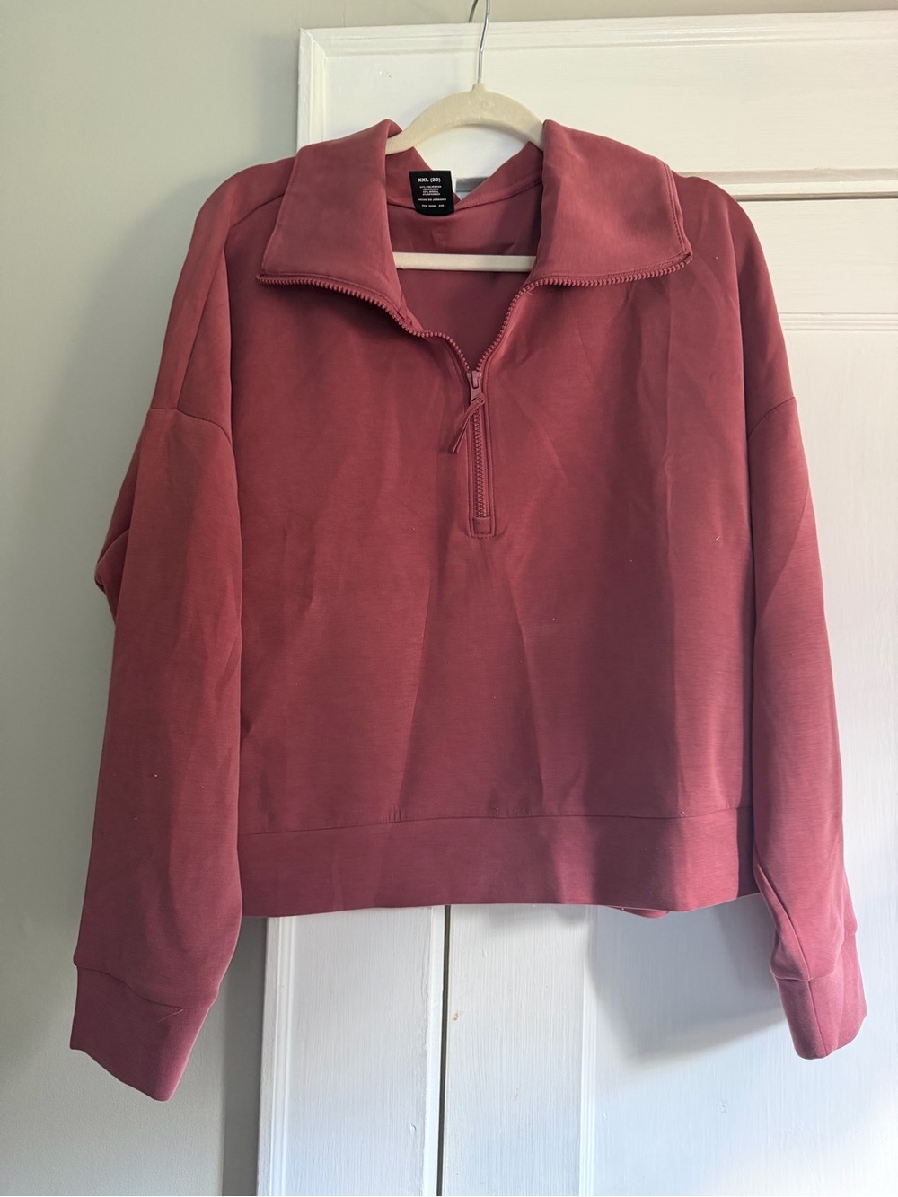 Avia Women's Half-Zip Sweatshirt - Rose